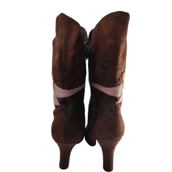 Vintage predictions Y2K Brown Boots sz 8