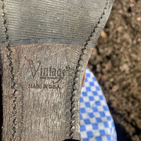 Vintage Shoe Company “Lilly” Made in USA Vintage Suede Leather Boots Size 10M