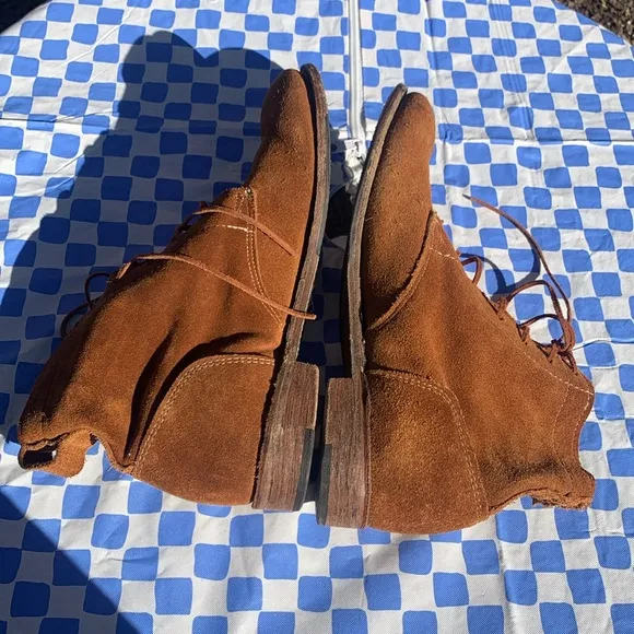 Vintage Shoe Company “Lilly” Made in USA Vintage Suede Leather Boots Size 10M