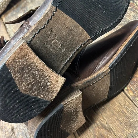 Vintage Shoe Company VERONICA Brown Leather Women’s Size 10 MADE In USA VS2200