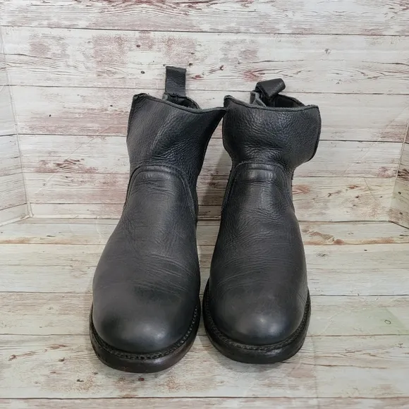 Vintage shoe shoe company black leather boots