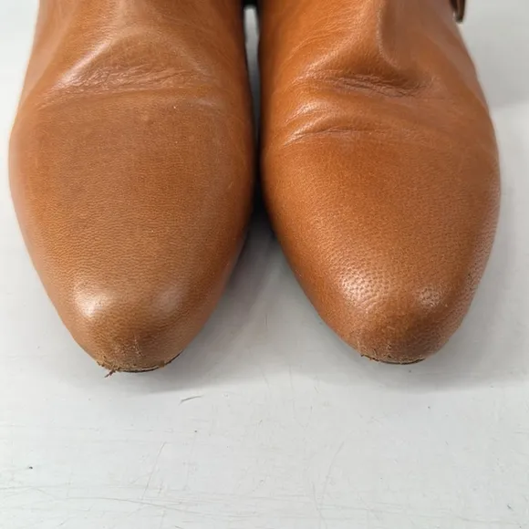 Vintage sportsgirl fringe high boots cognac western boho sz 8