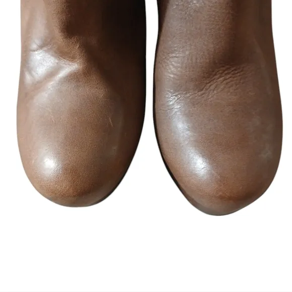 Vintage STEVEN Convertable Leather Knee High Wedge Boots by Steve Madden