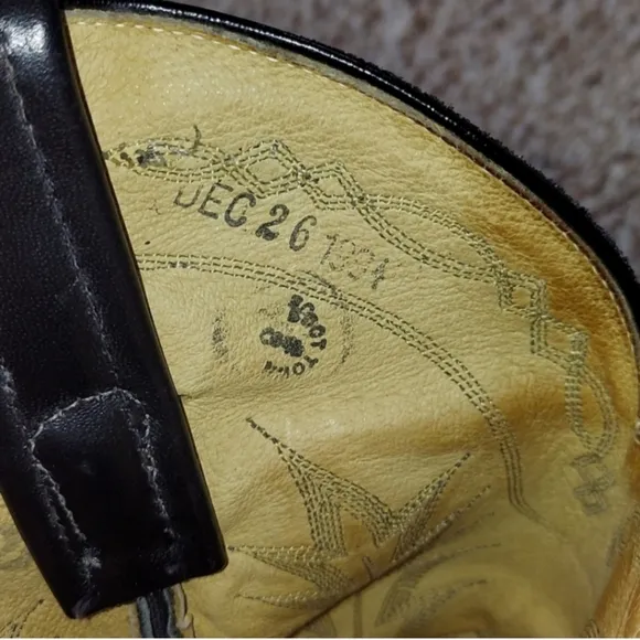 Vintage Tony Lama Men's Western Cowboy Boots SZ 8D (6904)