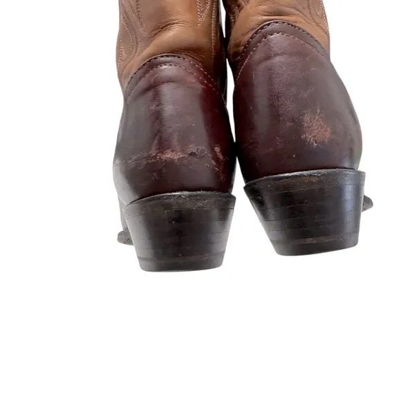 Vintage Tony llama style 1026 ostrich wind tip western boots Sz 6.5
