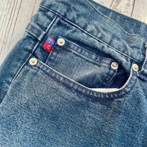 Vintage VTG Men’s Coogi  Y2K Straight leg Denim Jeans 34” Dark Bleach Wash