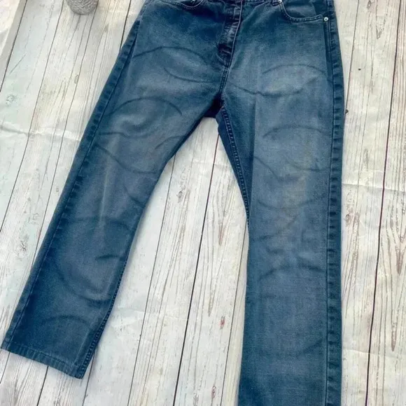 Vintage VTG Men’s Coogi  Y2K Straight leg Denim Jeans 34” Dark Bleach Wash