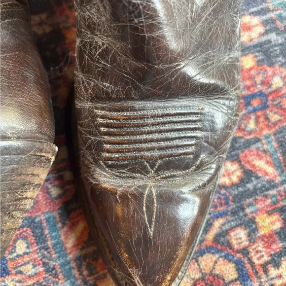 Vintage Western Leather Cowboy Boots