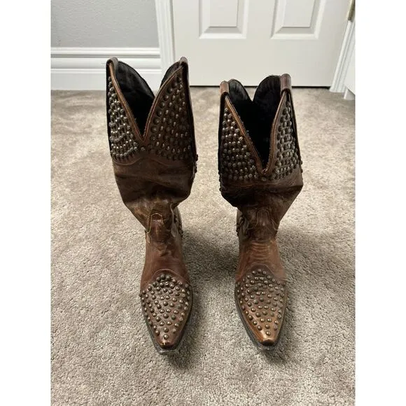 Vintage Women's Avangard Lane Womens cowboy boots, Made in‎ Mexico, size 9