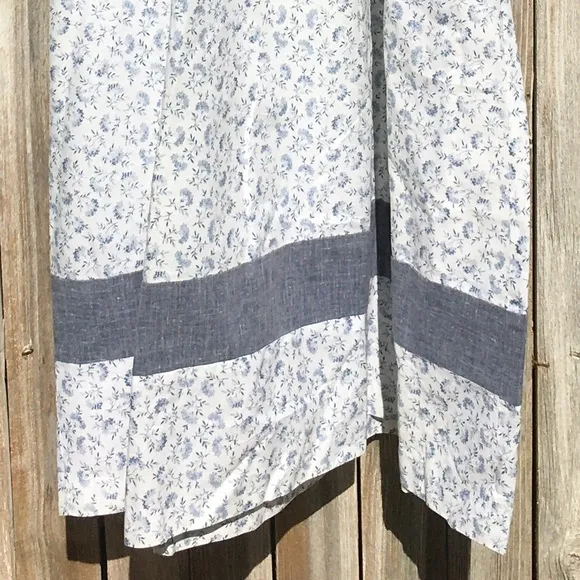 Vintage Young Innocent By Arpeja Prairie Dress Blue White XS