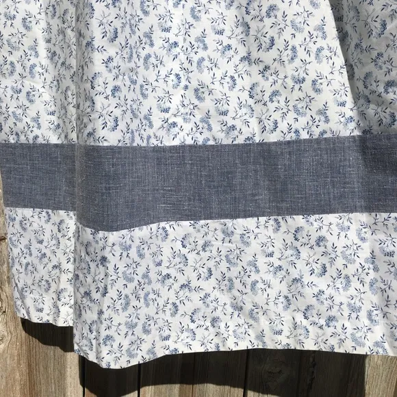 Vintage Young Innocent By Arpeja Prairie Dress Blue White XS
