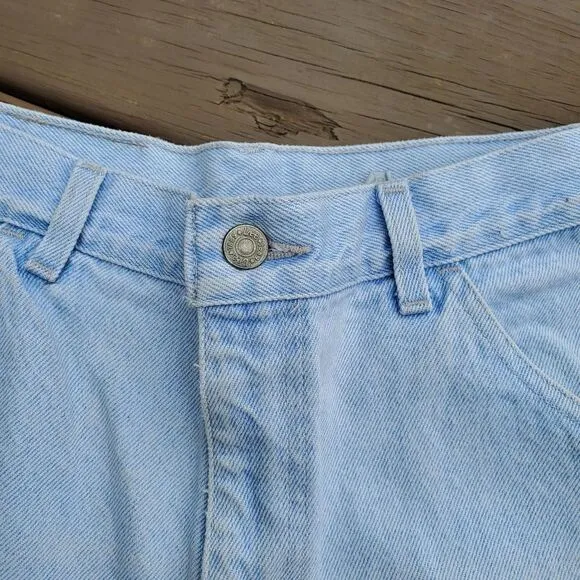 Vintage 90s y2k Lee High Rise Waisted Blue Jean Denim Mom Dad Shorts 12