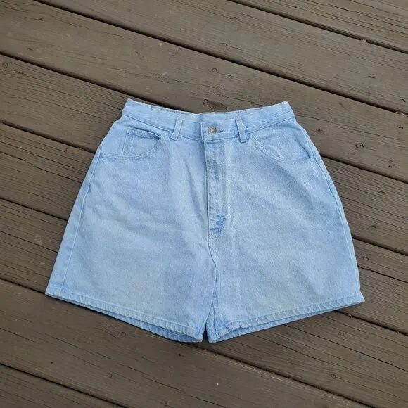 Vintage 90s y2k Lee High Rise Waisted Blue Jean Denim Mom Dad Shorts 12