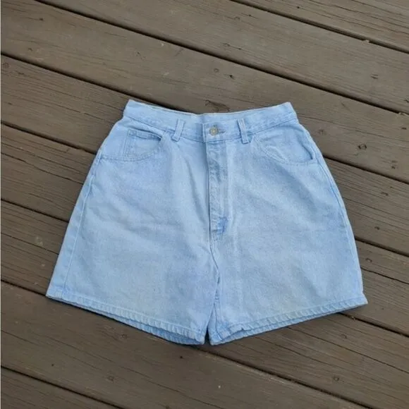 Vintage 90s y2k Lee High Rise Waisted Blue Jean Denim Mom Dad Shorts 12