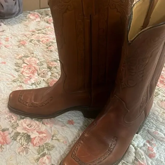 Vintage acme leather boots