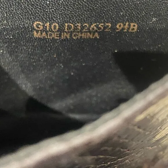 VINTAGE COLE HANN BLACK SNAKESKIN PRINT LEATHER BOOTS