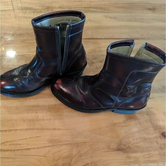 Vintage Knapp ankle Beatle boots side zip USA 7
