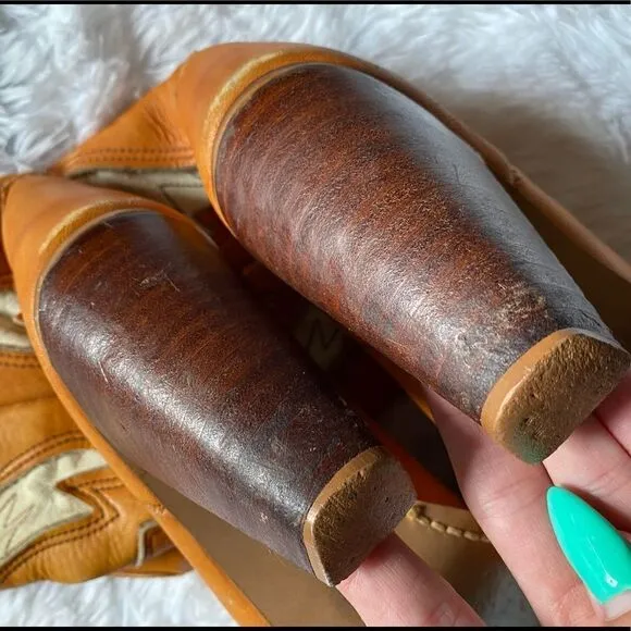 Vintage Zodiac Western Cowboy Boots Size 6.5 M