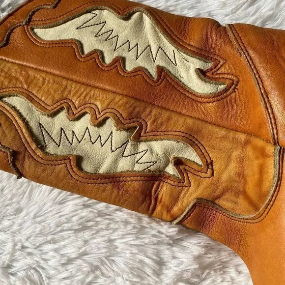 Vintage Zodiac Western Cowboy Boots Size 6.5 M