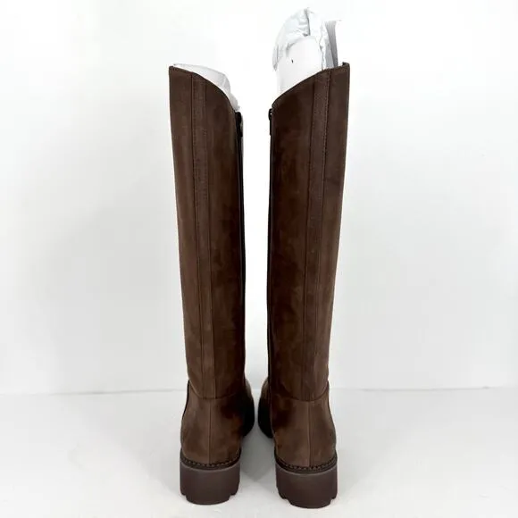 VIONIC Womens Fallbrook Knee High Boot US 10 M Brown Water Resistant Leather NIB