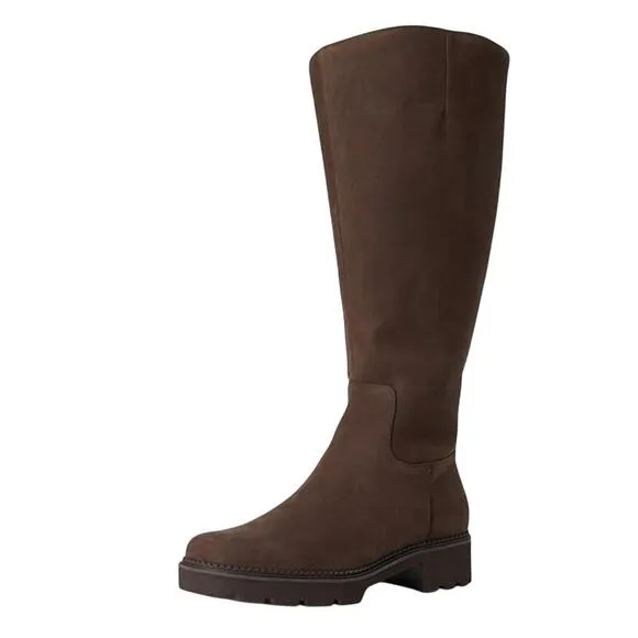 VIONIC Womens Fallbrook Knee High Boot US 10 M Brown Water Resistant Leather NIB