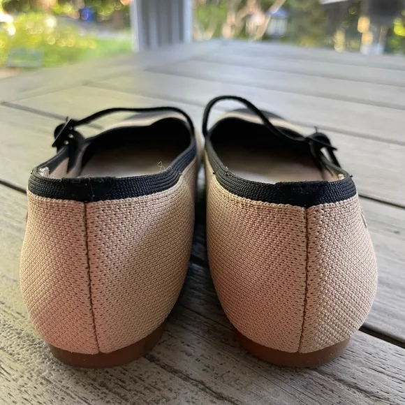 VIVAIA SQUARE Toe Black &amp; Cream Women's Mary Jane Shoes Size 9 US 40 EU