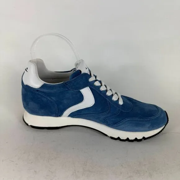 Voile Blanche Julia Athletic Sneakers Women's 8.5 Blue Suede Lace-Up Low Top