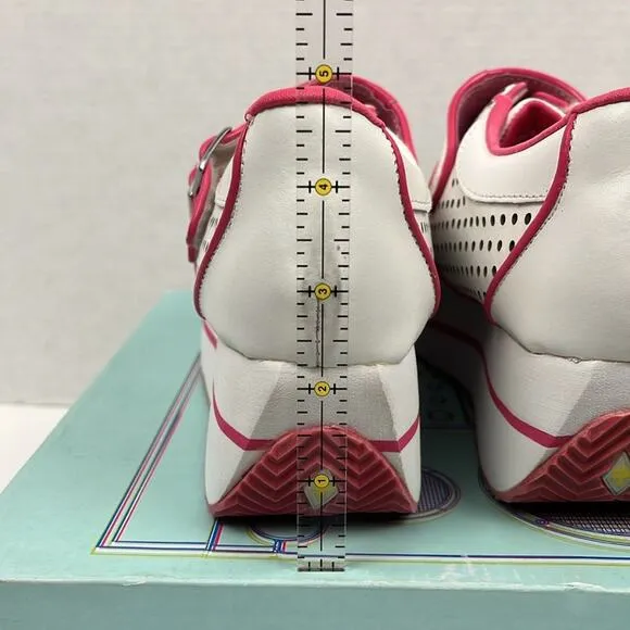 Volatile Kicks Take That Shoes Fuchsia White 8.5 Platform Sneakers