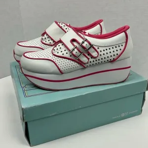 Volatile Kicks Take That Shoes Fuchsia White 8.5 Platform Sneakers