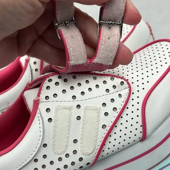 Volatile Kicks Take That Shoes Fuchsia White 8.5 Platform Sneakers