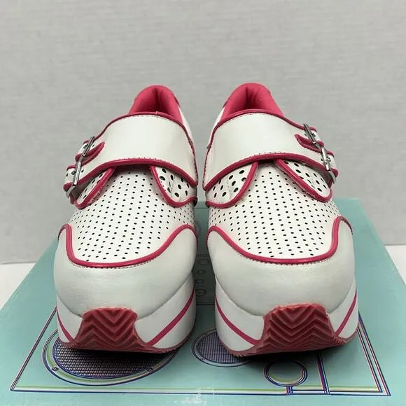 Volatile Kicks Take That Shoes Fuchsia White 8.5 Platform Sneakers