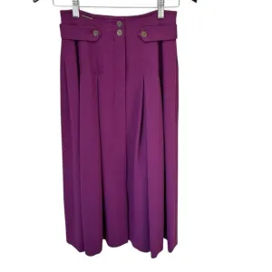 VTG GEIGER OF AUSTRIA Pleated Skirt Midi Countryside Chic 100% Wool Size XXS