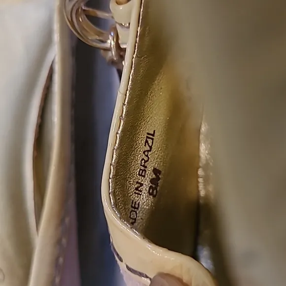 Vtg Juicy Couture Women's 8 Pink Suede Butternut Yellow Patent Leather Flats Y2K