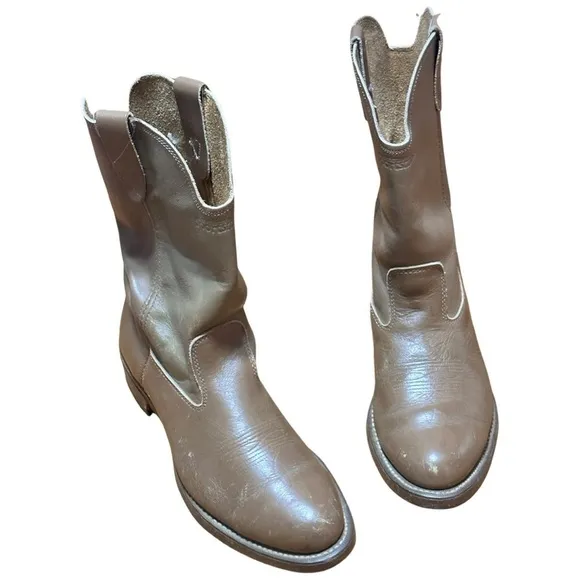 Vulcan Mens vintage leather boots size 8