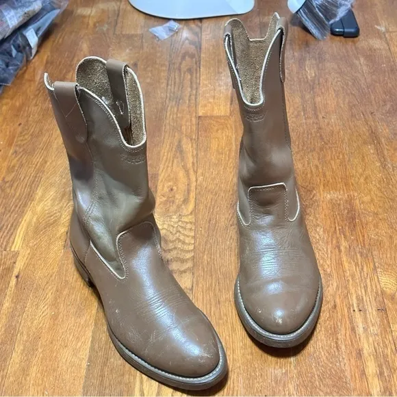 Vulcan Mens vintage leather boots size 8