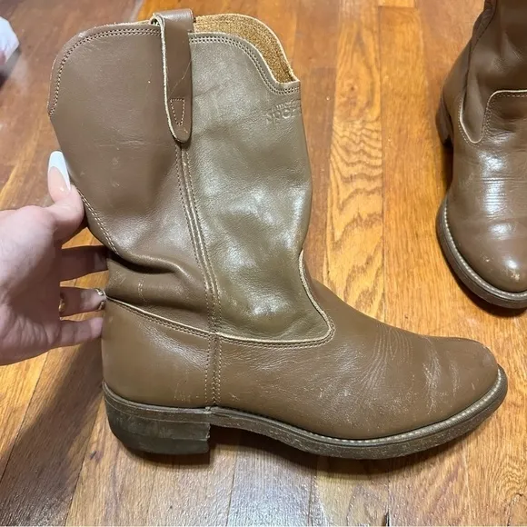 Vulcan Mens vintage leather boots size 8