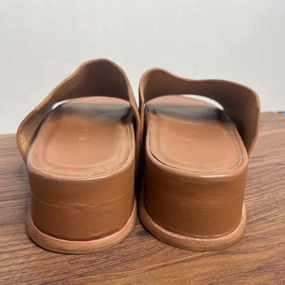 Wal &amp; Pai Stone EU Size 41/10.5 Platform Sandals Tan Leather Suede Boho Earthy