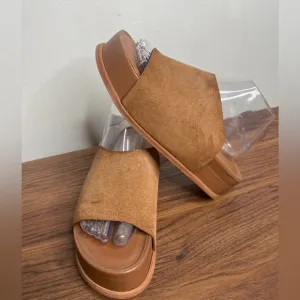 Wal &amp; Pai Stone EU Size 41/10.5 Platform Sandals Tan Leather Suede Boho Earthy