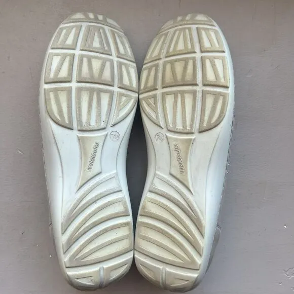 Waldlaufer Pro Aktiv Jasmine Beige  Leather Sneaker Shoes Tan Beige Women's 7.5