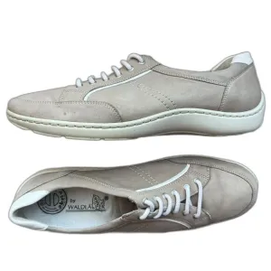 Waldlaufer Pro Aktiv Jasmine Beige  Leather Sneaker Shoes Tan Beige Women's 7.5