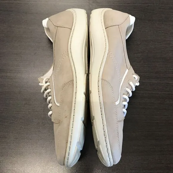 Waldlaufer Pro Aktiv Jasmine Beige  Leather Sneaker Shoes Tan Beige Women's 7.5