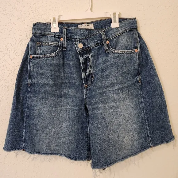 We The Free Boomerang Long Shorts Boho Bohemian Denim 28