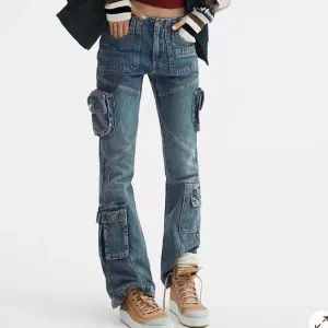 We The Free Call Me Crazy Cargo Jeans 28