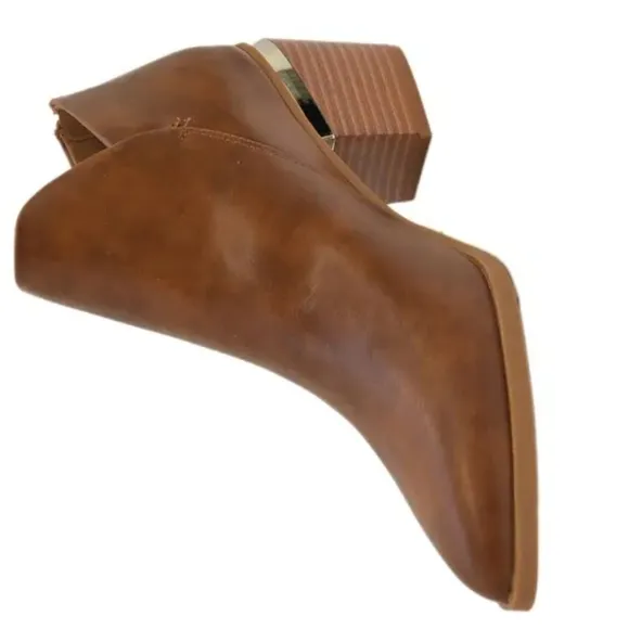 Western Brown Ankle Boots Sz 8