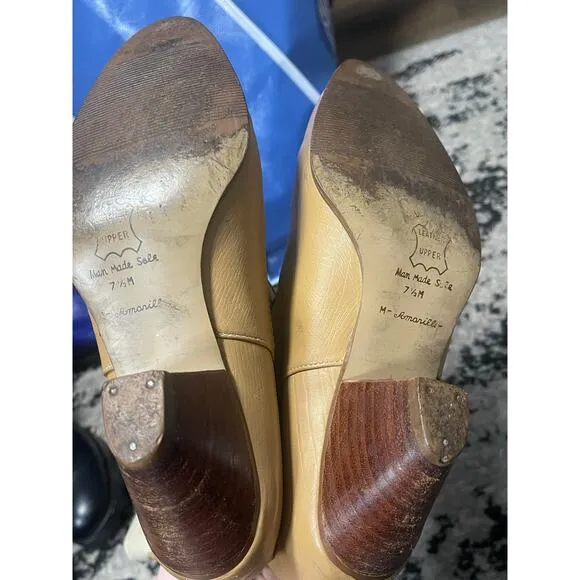 Westies Vintage Cowboy Boots Cream Tan Women's Size 7.5