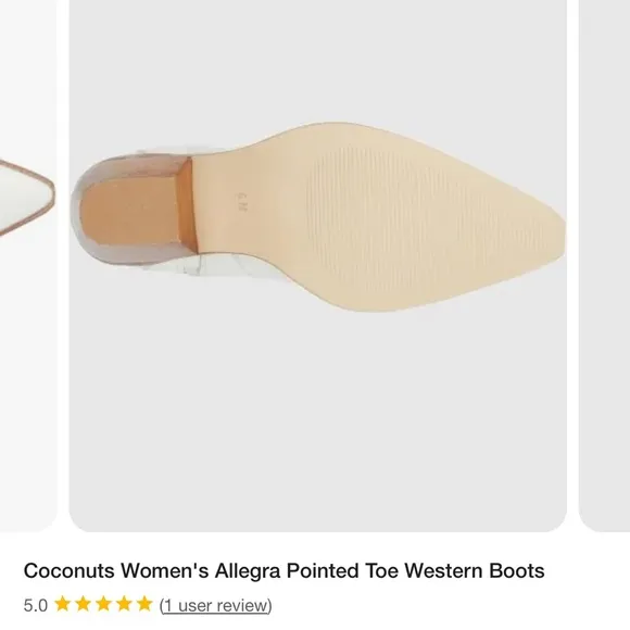 White Allegra Leather Cowboy Boots