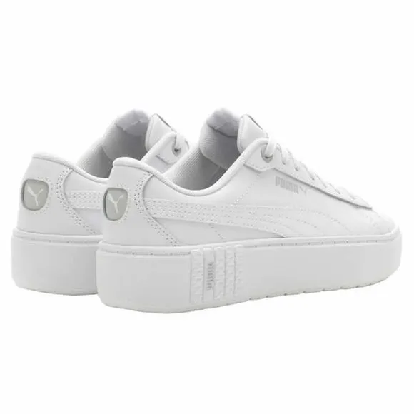 White PUMA Ladies' Smash Platform Shoe