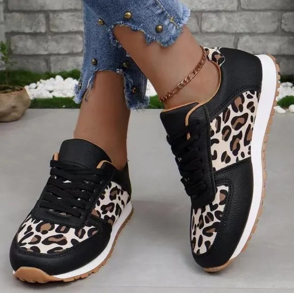 White Tie and Fly Printed Sneakers