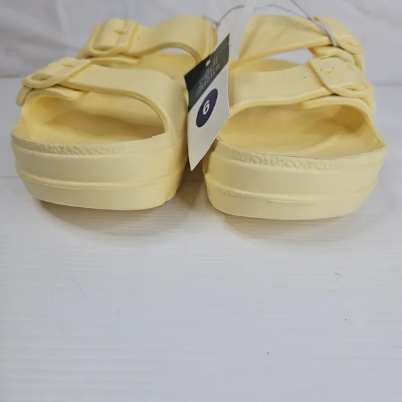 Wild Fable Platform Ecofoam sandals Vegan Lemon Elegant Women Sandals Size 6