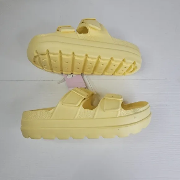 Wild Fable Platform Ecofoam sandals Vegan Lemon Elegant Women Sandals Size 6